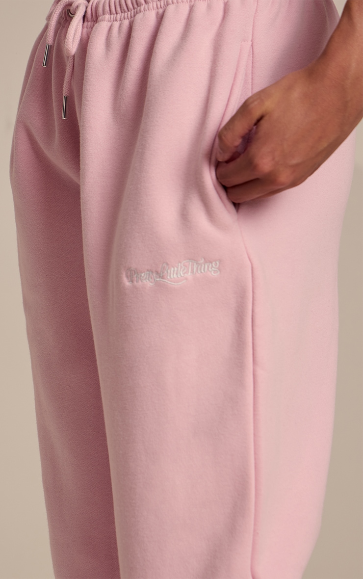 Pink Prettylittlething Wide Leg Track Pant image 4