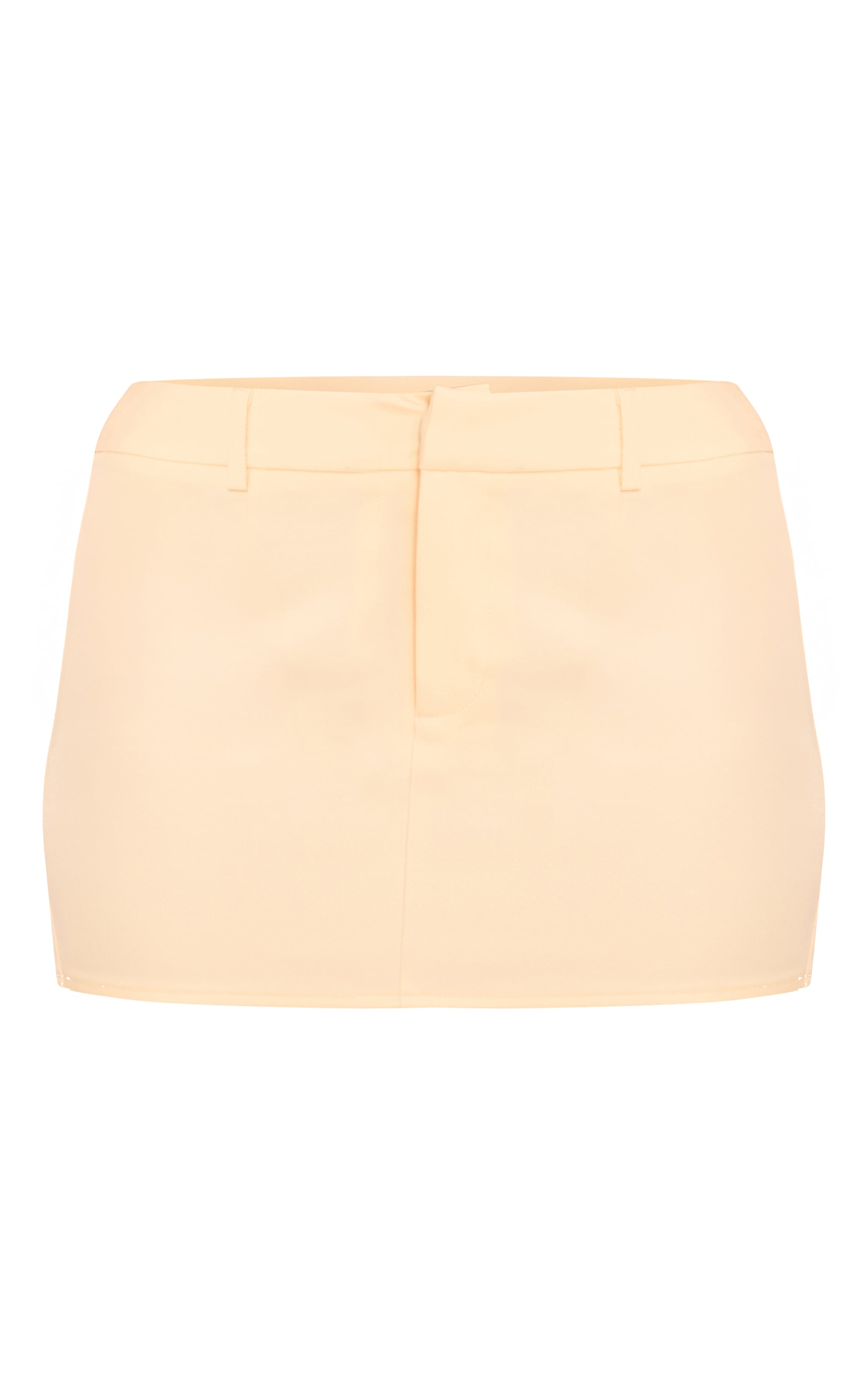 Butter Yellow Tailored Mini Skirt image 6