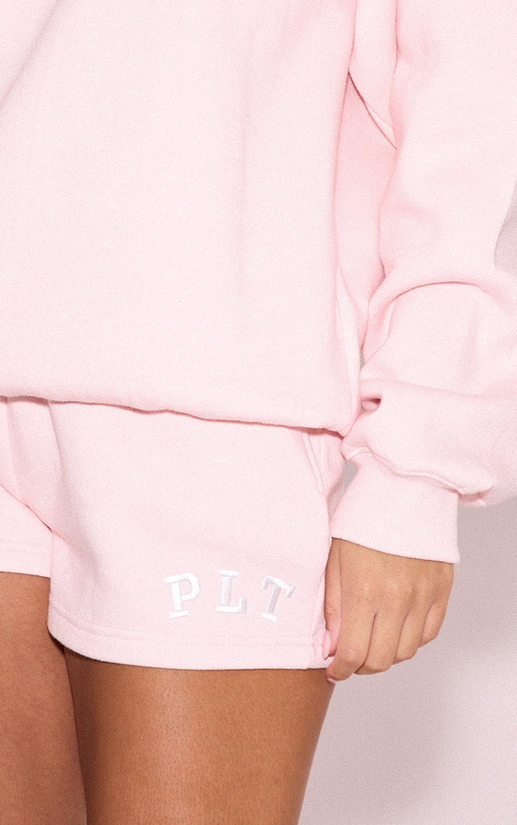 Pink Logo Sweat Shorts image 5
