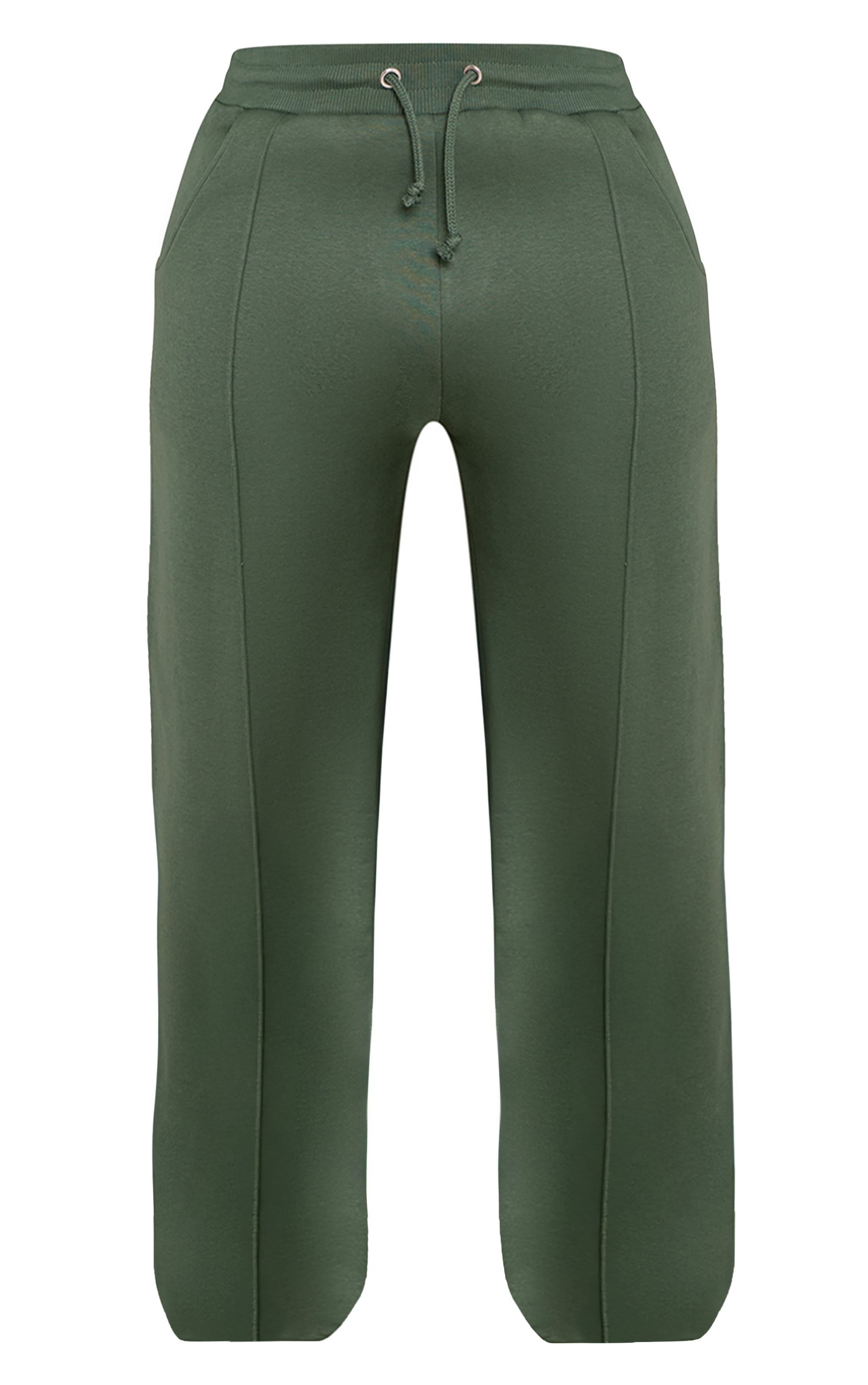 Shape Jogging large en sweat vert à lisérés surjetés image 5