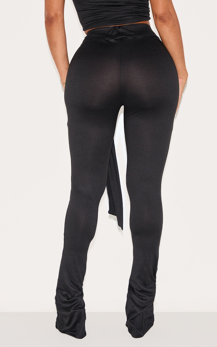 Shape Black Super Soft Wrap Drape Flare Pants image 3