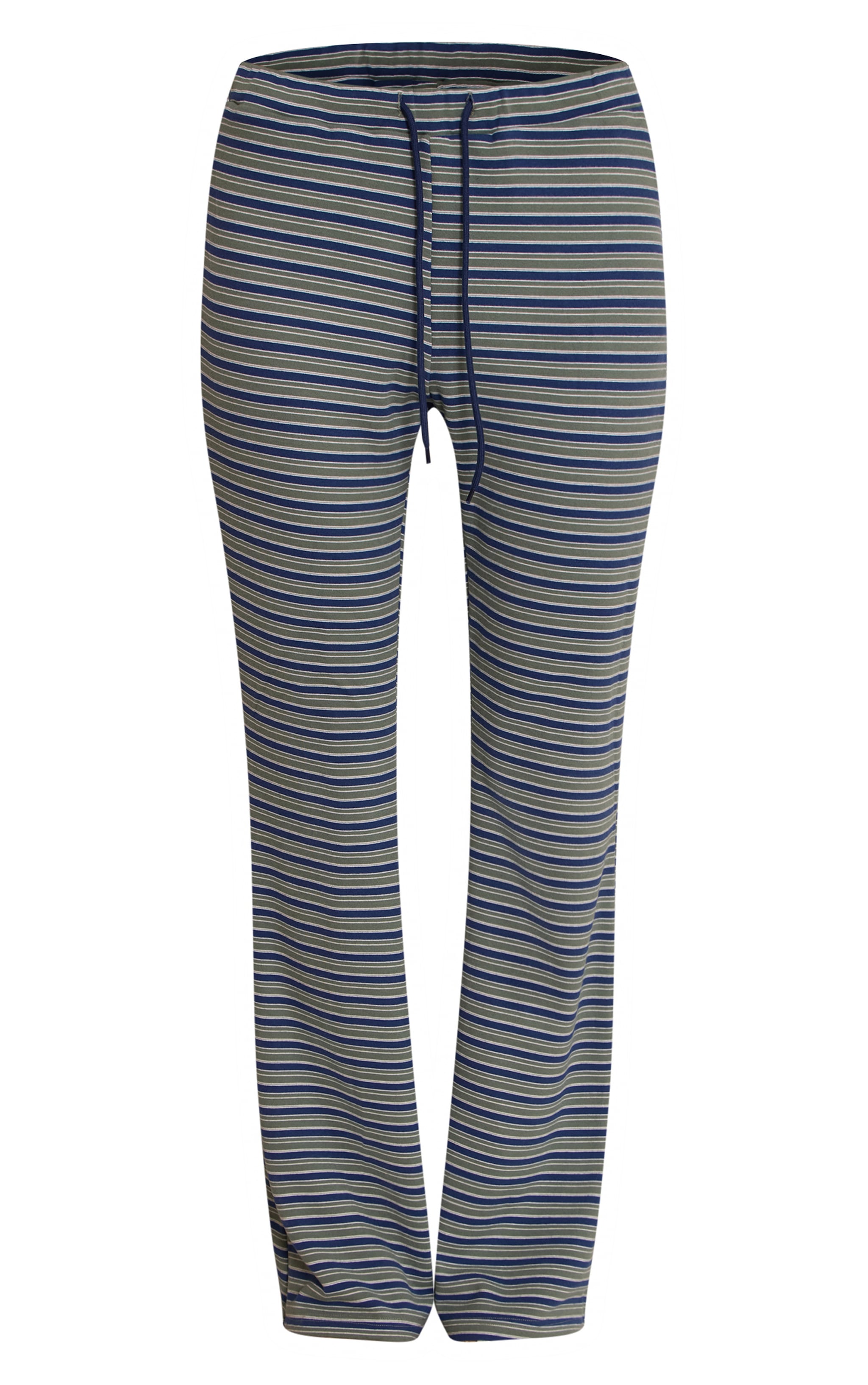 Green Soft Fleece Pinstripe Skinny Flare Pant  image 5