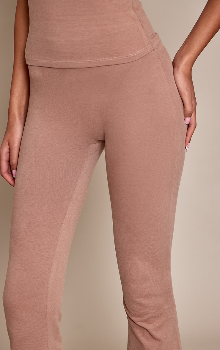 Tall PLT Mocha Soft Cotton Yoga Flares image 4