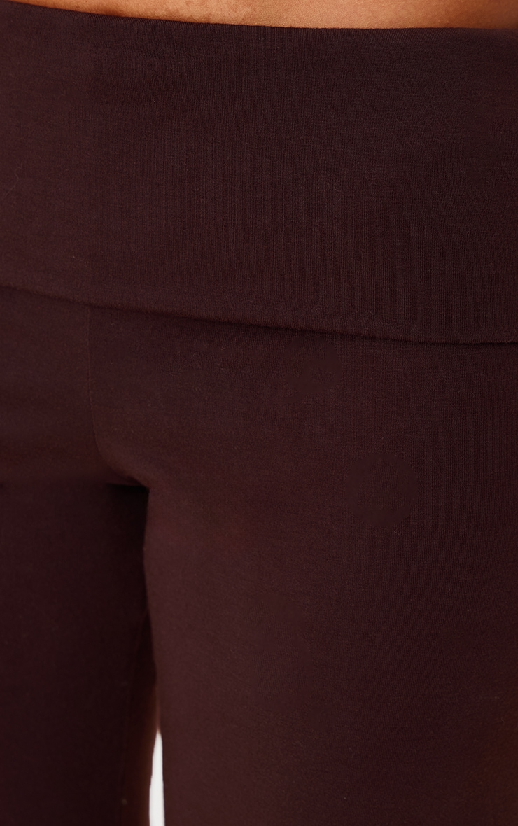 Petite Chocolate Contour Jersey Straight Leg Pants image 4