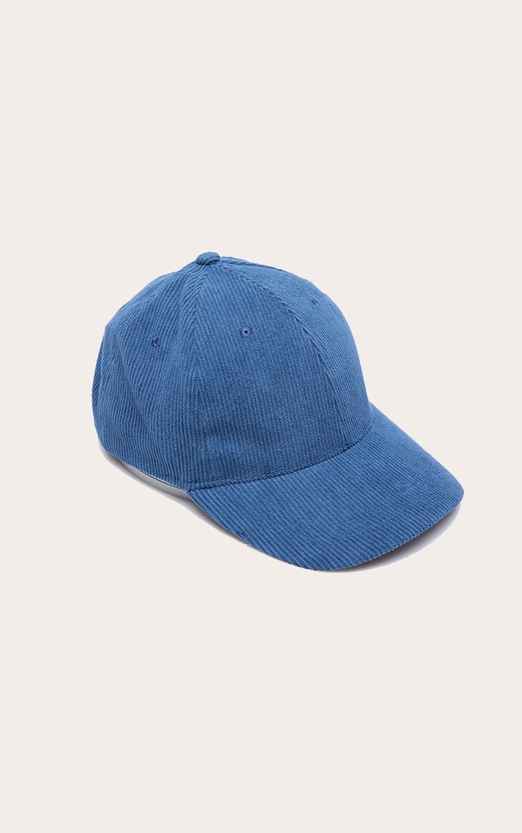 Navy Corduroy Baseball Cap image 3
