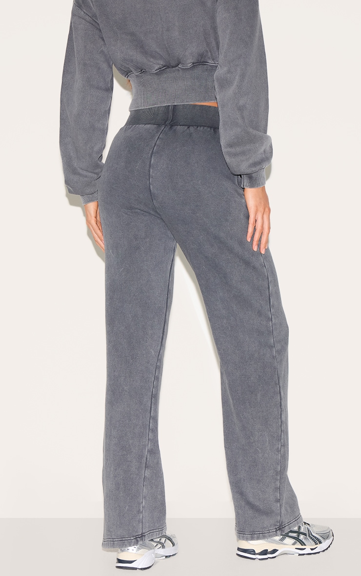 Tall Jogging large gris anthracite délavé à taille haute image 3