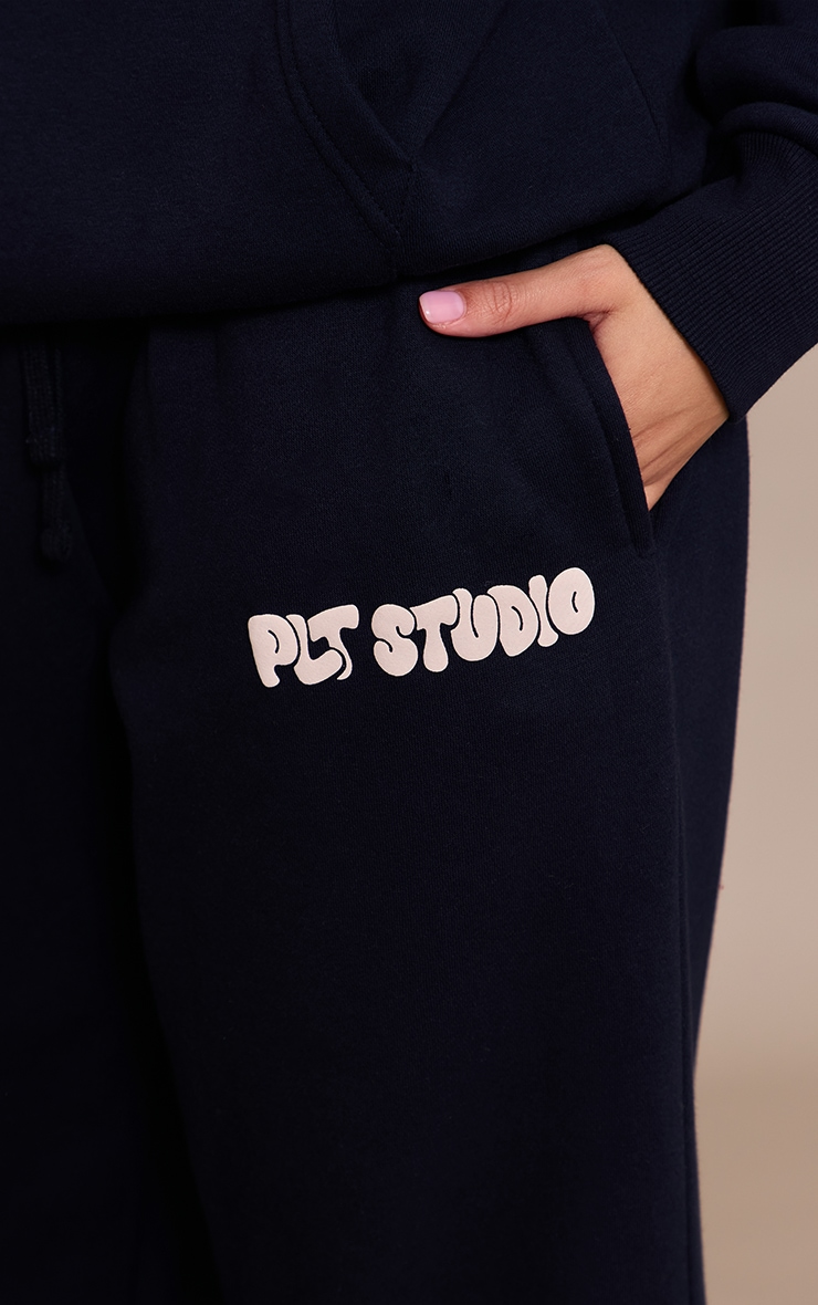 Navy PLT Studio Print Cuffed Sweatpants image 4