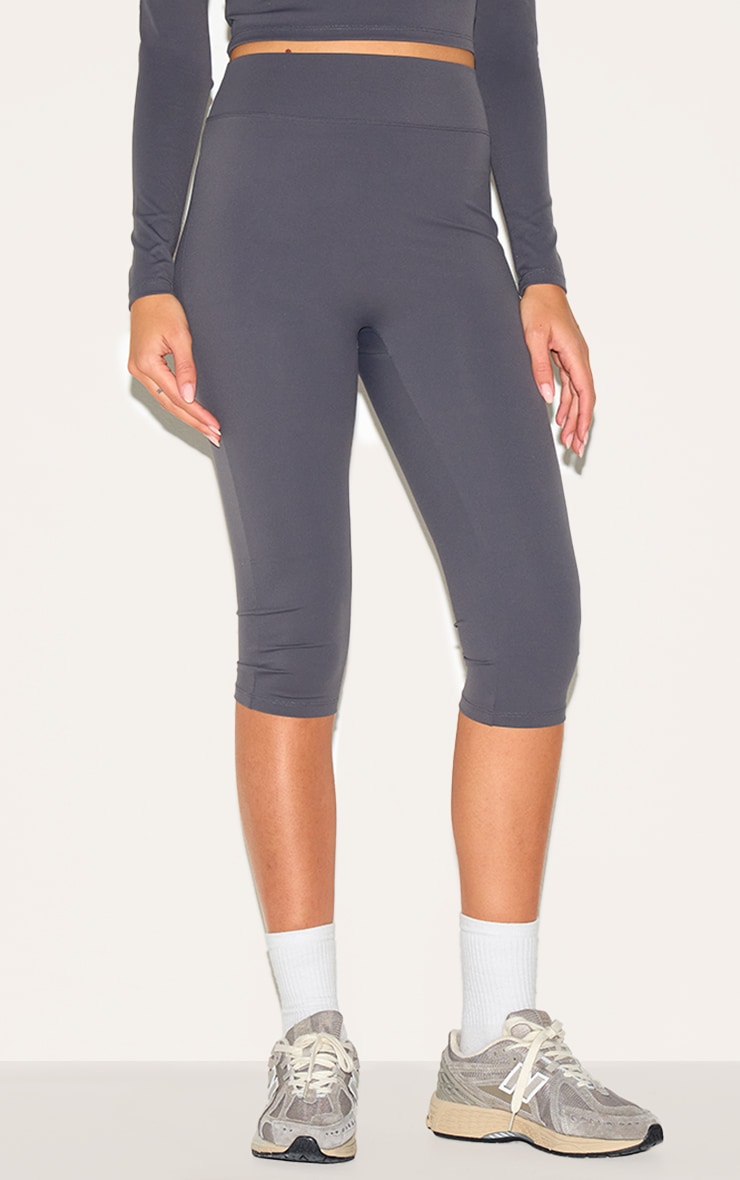 Charcoal Sculpt Pedal Pusher Leggings image 2