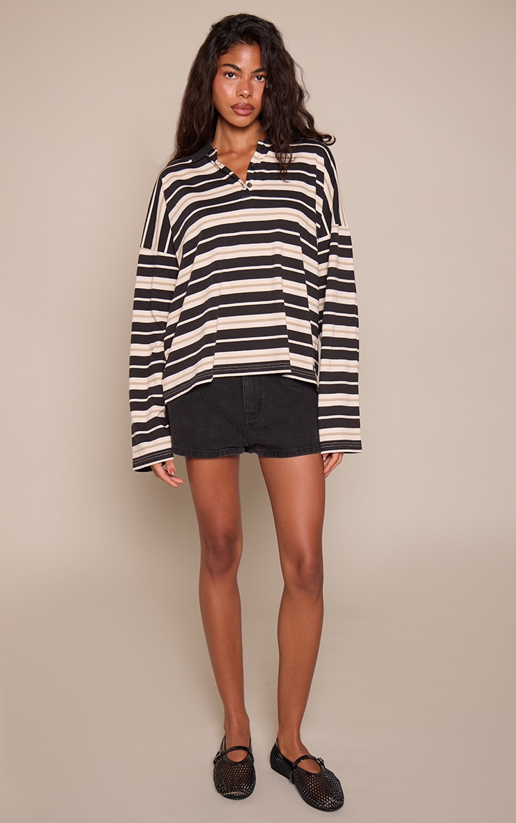 Washed Black Raw Hem Detail Mid Rise Denim Hotpants