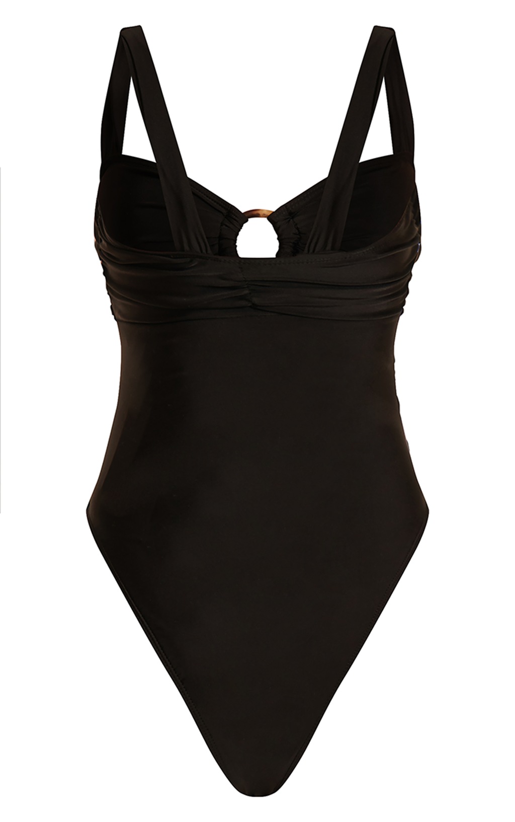 Ruched Cut-Out Swimsuit in Black main image 0