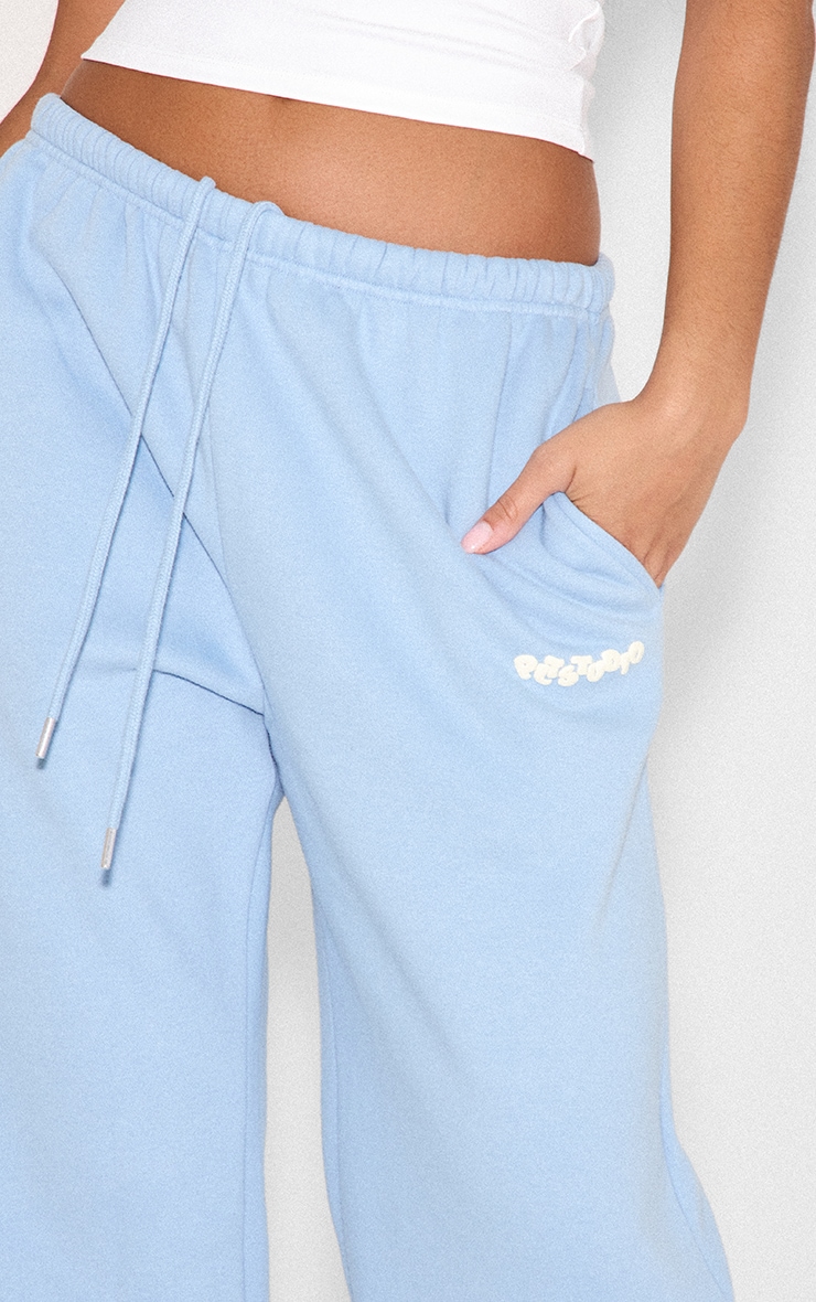 Baby Blue Plt Studio Puff Print Thin Waistband Sweatpants image 4