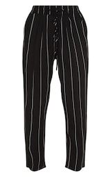 Petite Monochrome Stripe Casual Trousers image 3