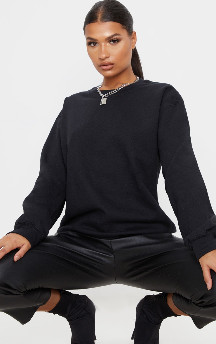 Lot de 2 sweat noir classique