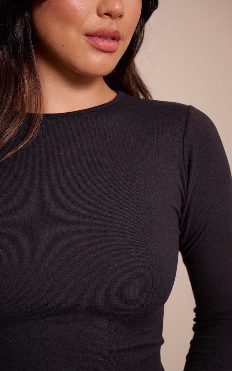 Black Soft Touch Long Sleeve Top image 4