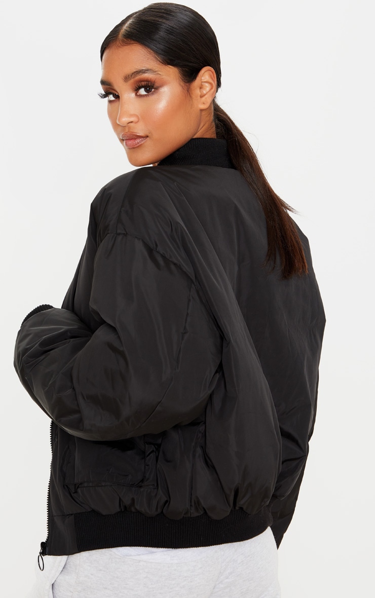 Black zip up bomber jacket Outlet
