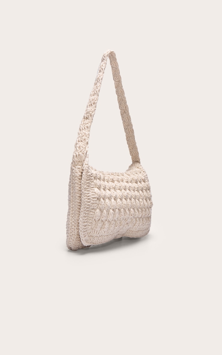 Cream Bobble Beach Shoulder Bag image 2
