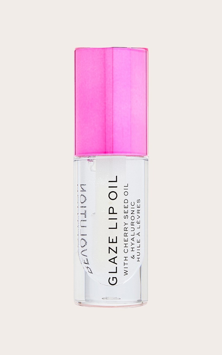 Revolution Glaze Lip Oil Lust Clear image 2