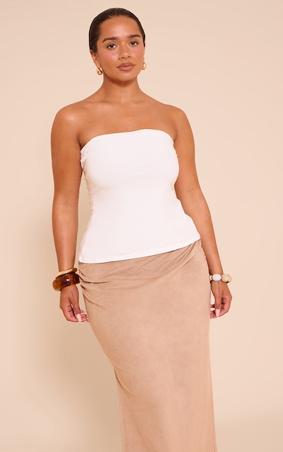 Shape Top bustier long moulant blanc