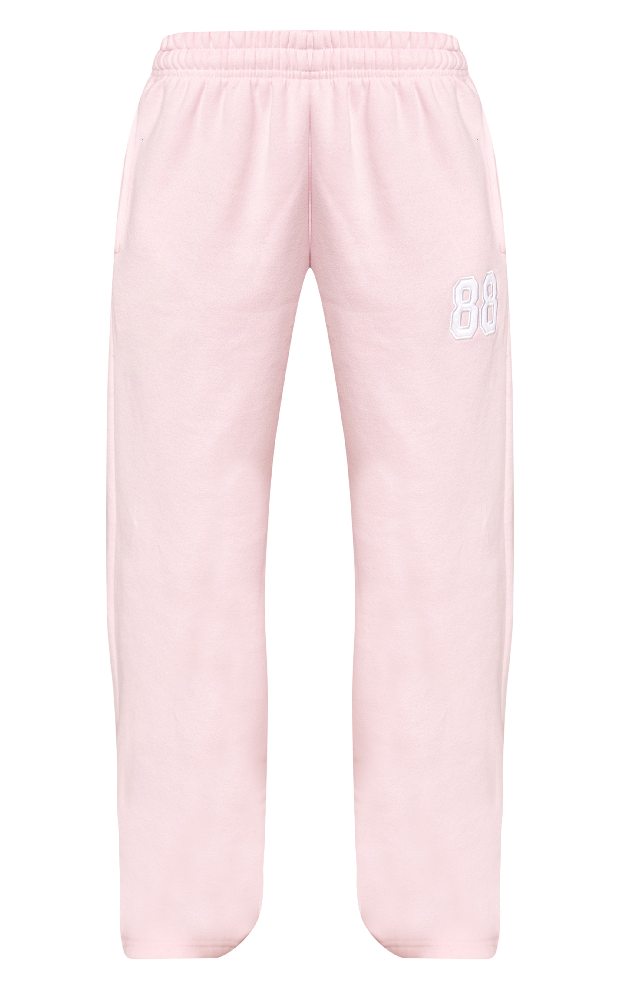 Petite Baby Pink Graphic Wide Leg Sweatpants image 5