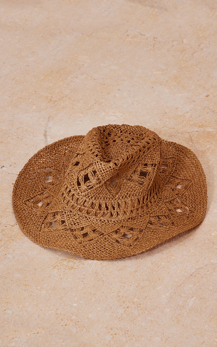 Natural Raffia Cowboy Hat image 2