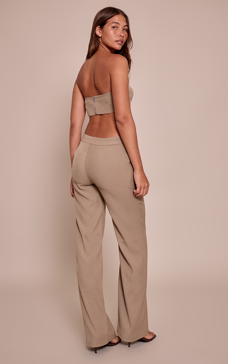 Chartreuse Tailored Straight Leg Pants image 3
