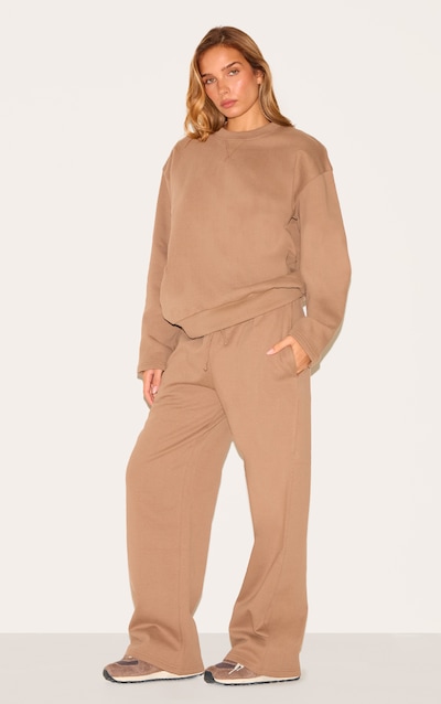 Jogging large en sweat deluxe taupe