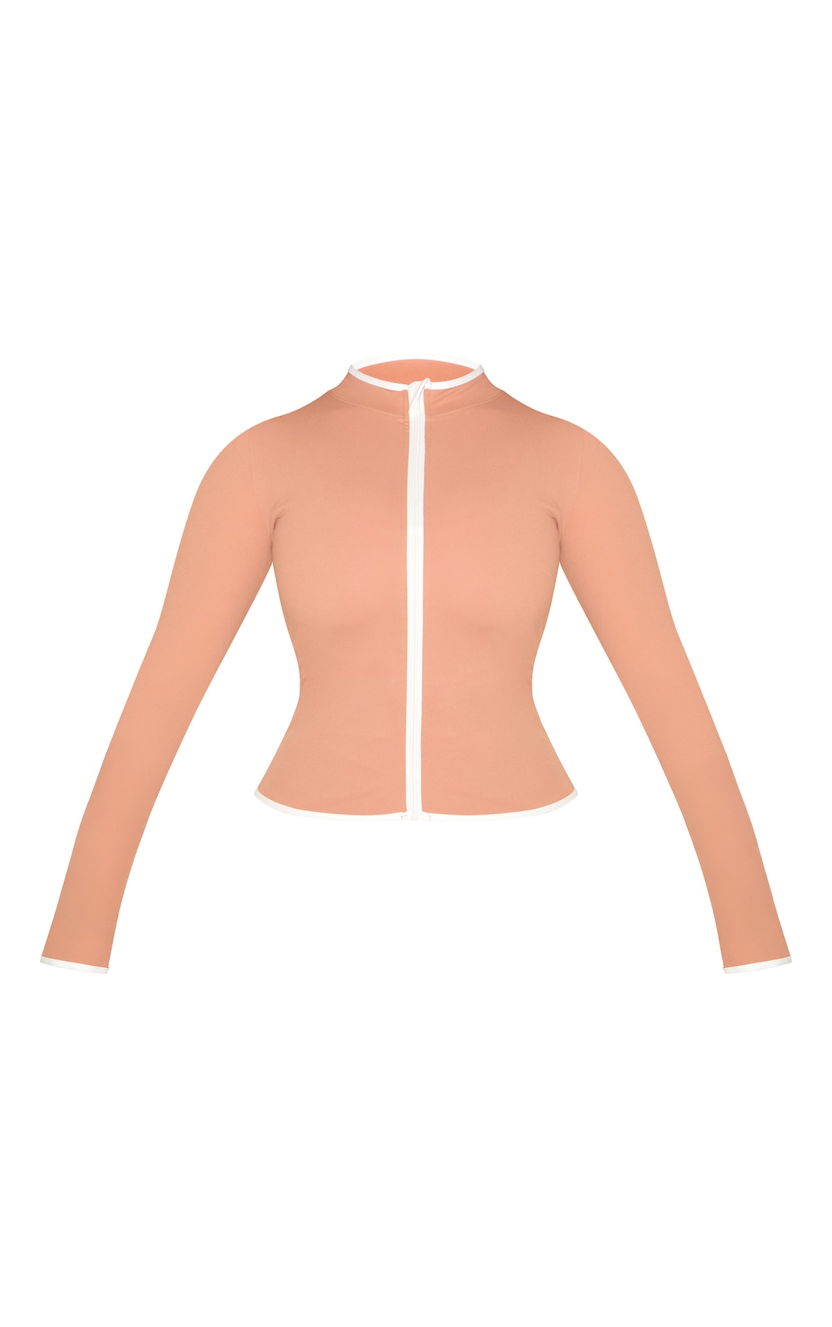 Shape Mocha Active Contrast Binding Zip Up Jacket | Shape ...