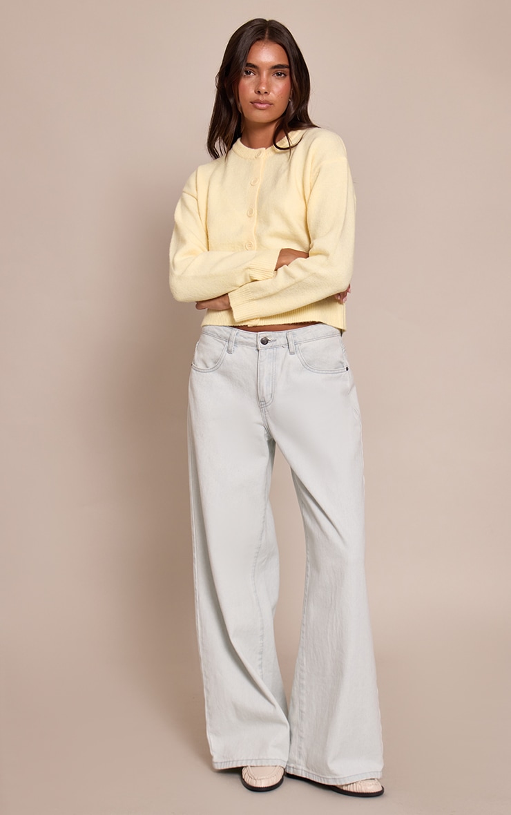 Lemon Crew Neck Knit Cardigan image 3