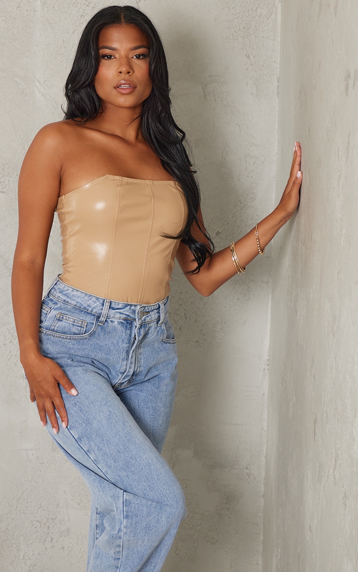 leather bodice top