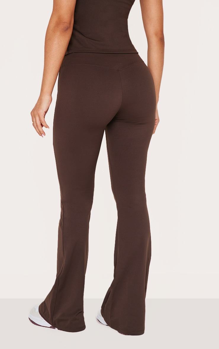 Petite Espresso Sculpt High Waist Flared Yoga Pants image 3