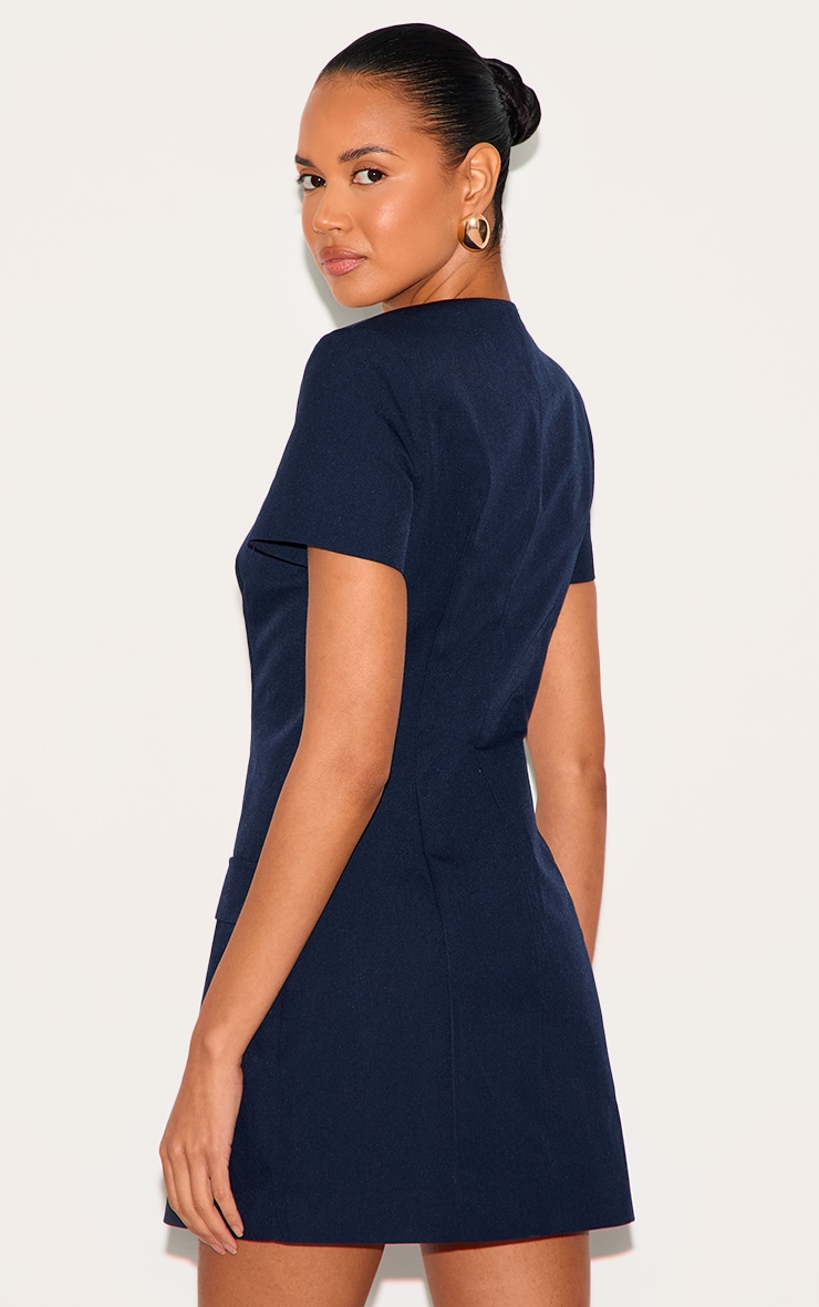 PrettyLittleThing☆Woven タイネック シフト ドレス♪ 送料込 Black Woven Tie Neck Shift Dress | Dresses