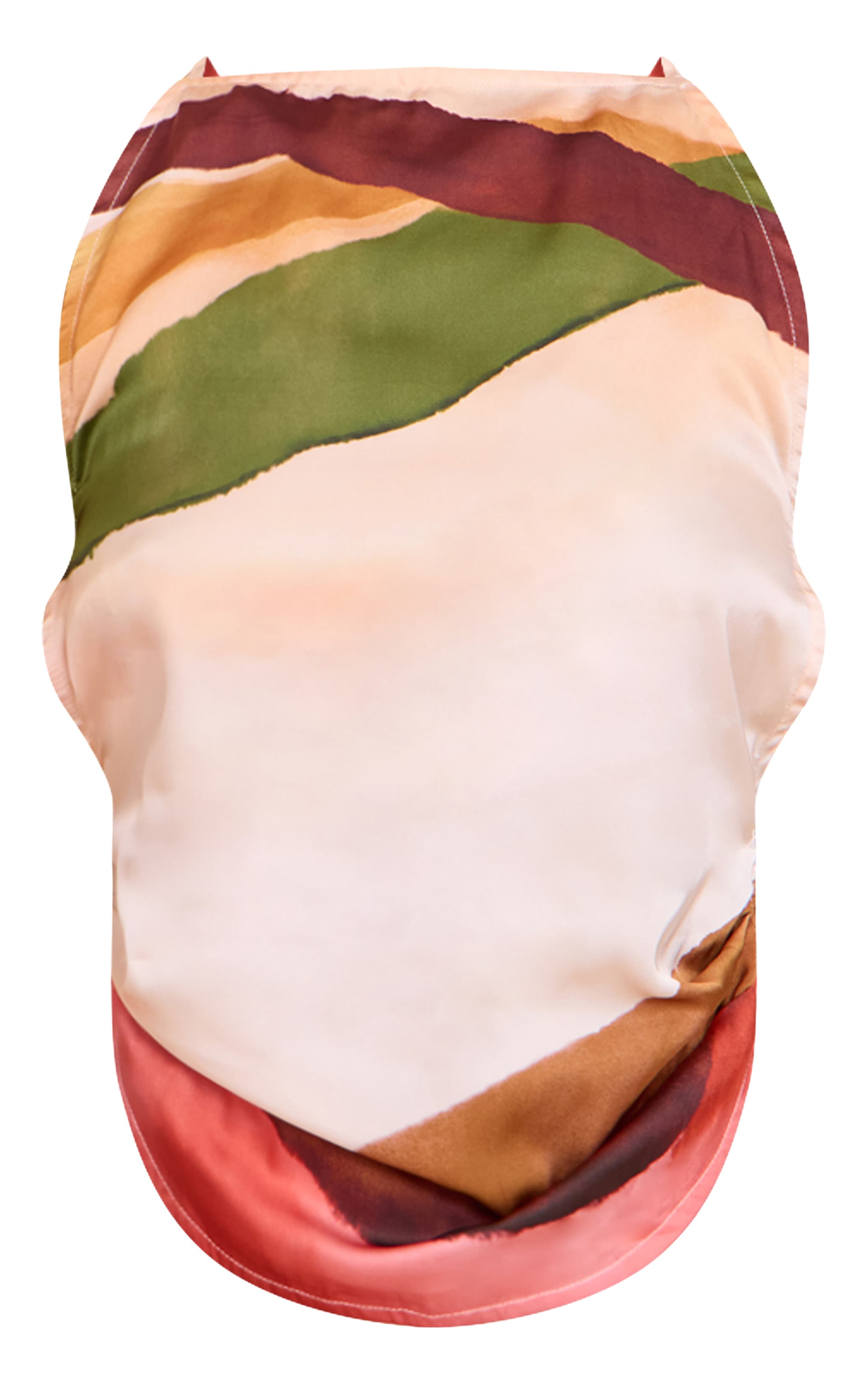 Multi. Abstract Print Satin Cami Top image 5