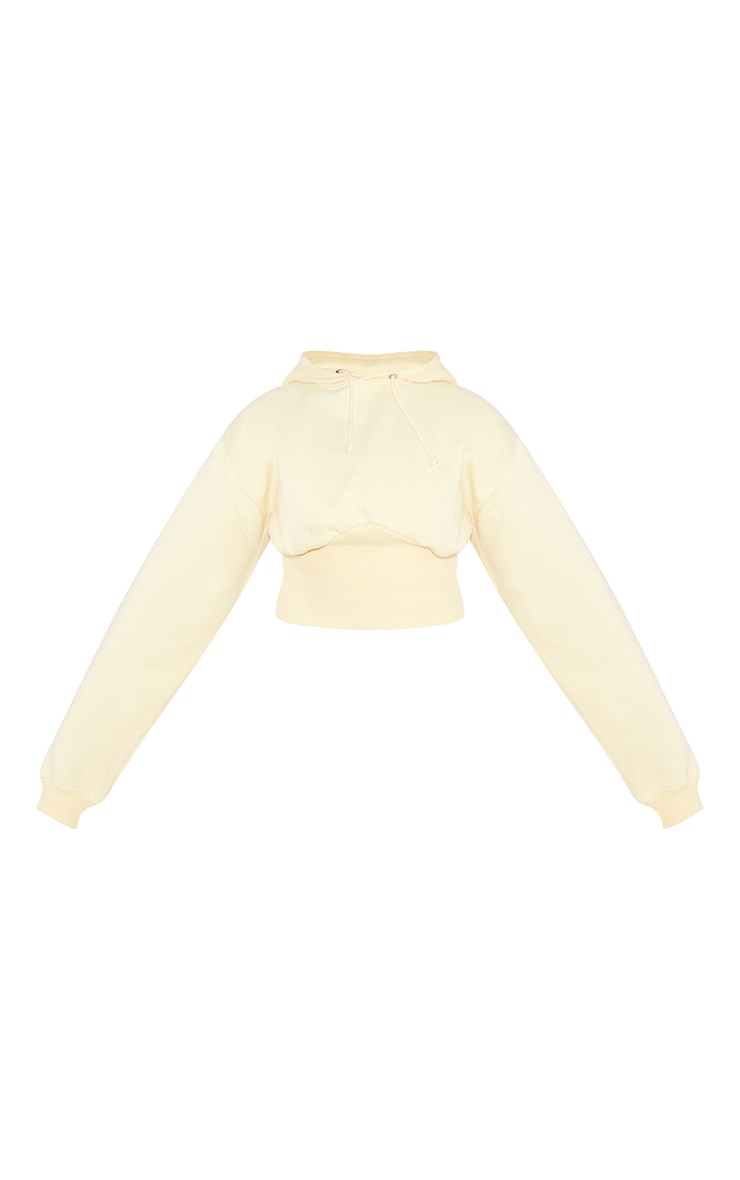 Shape Lemon Sweat Cropped Shirred Waist Hoodie image 5