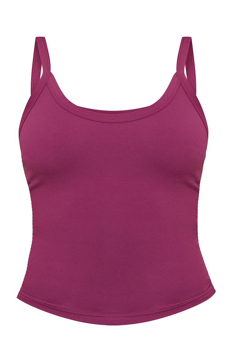 Plum Sculpt Strappy Gym Vest image 5