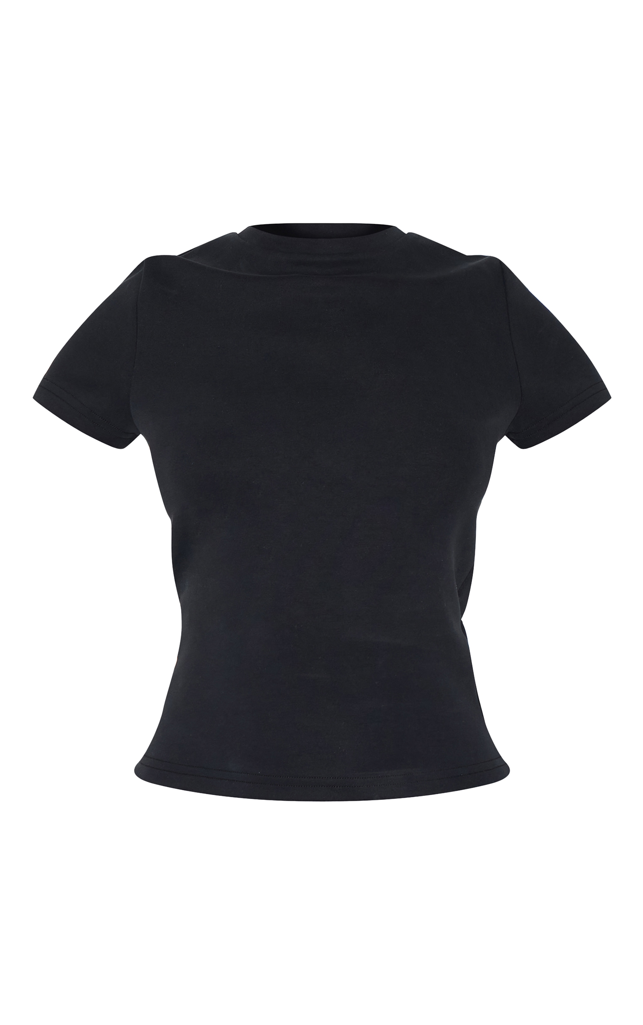 Black Premium Soft Touch Fitted T Shirt image 5