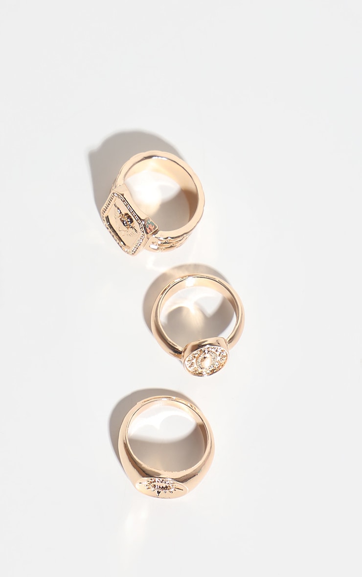 Gold Multi Pack Assorted Rings