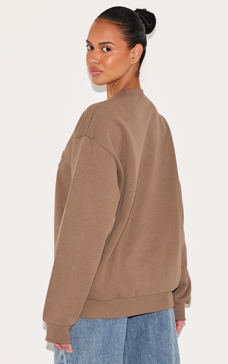 Taupe Premium Norway Embossed Sweatshirt image 2