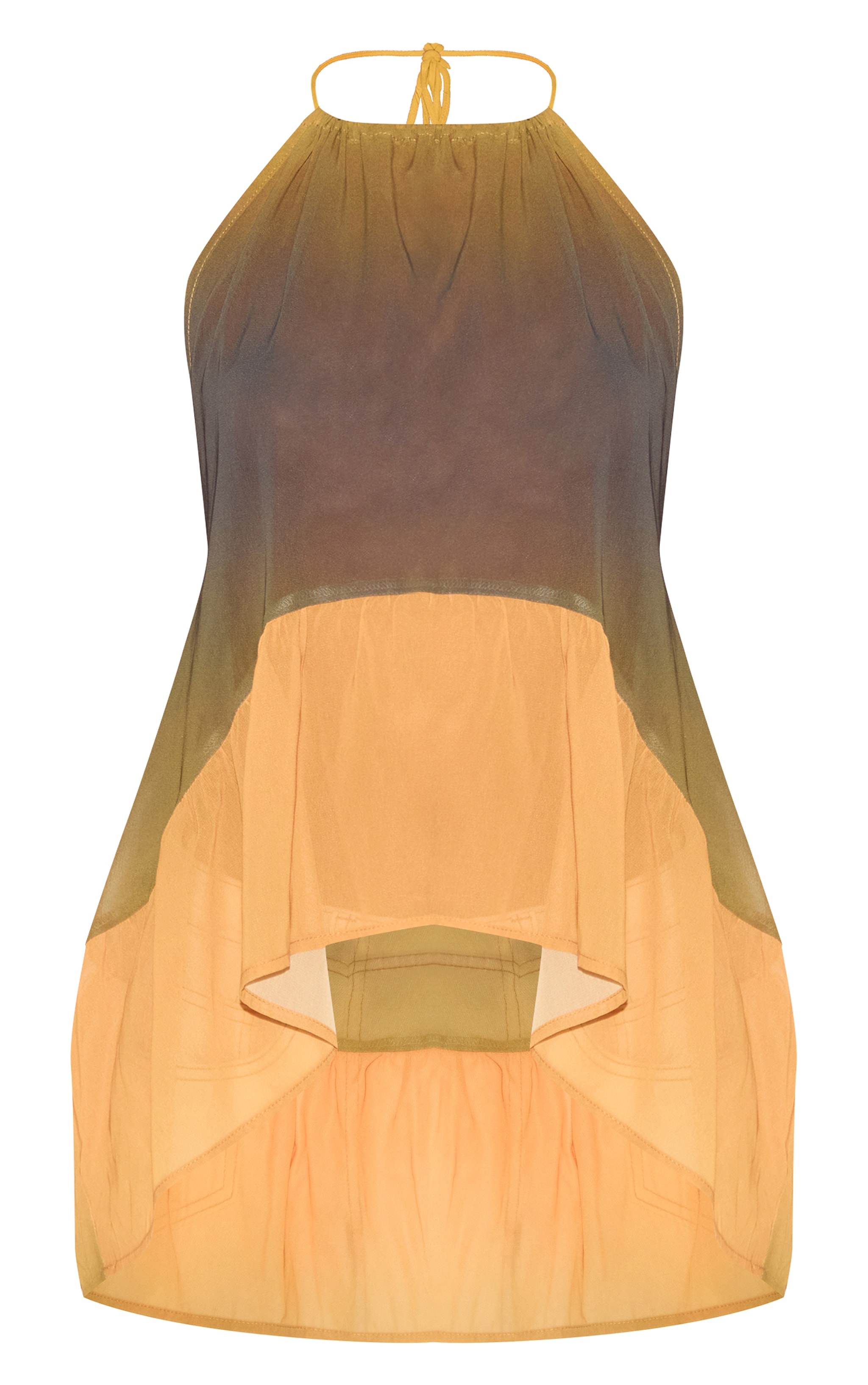 Multi Chiffon Printed Halterneck Top image 5