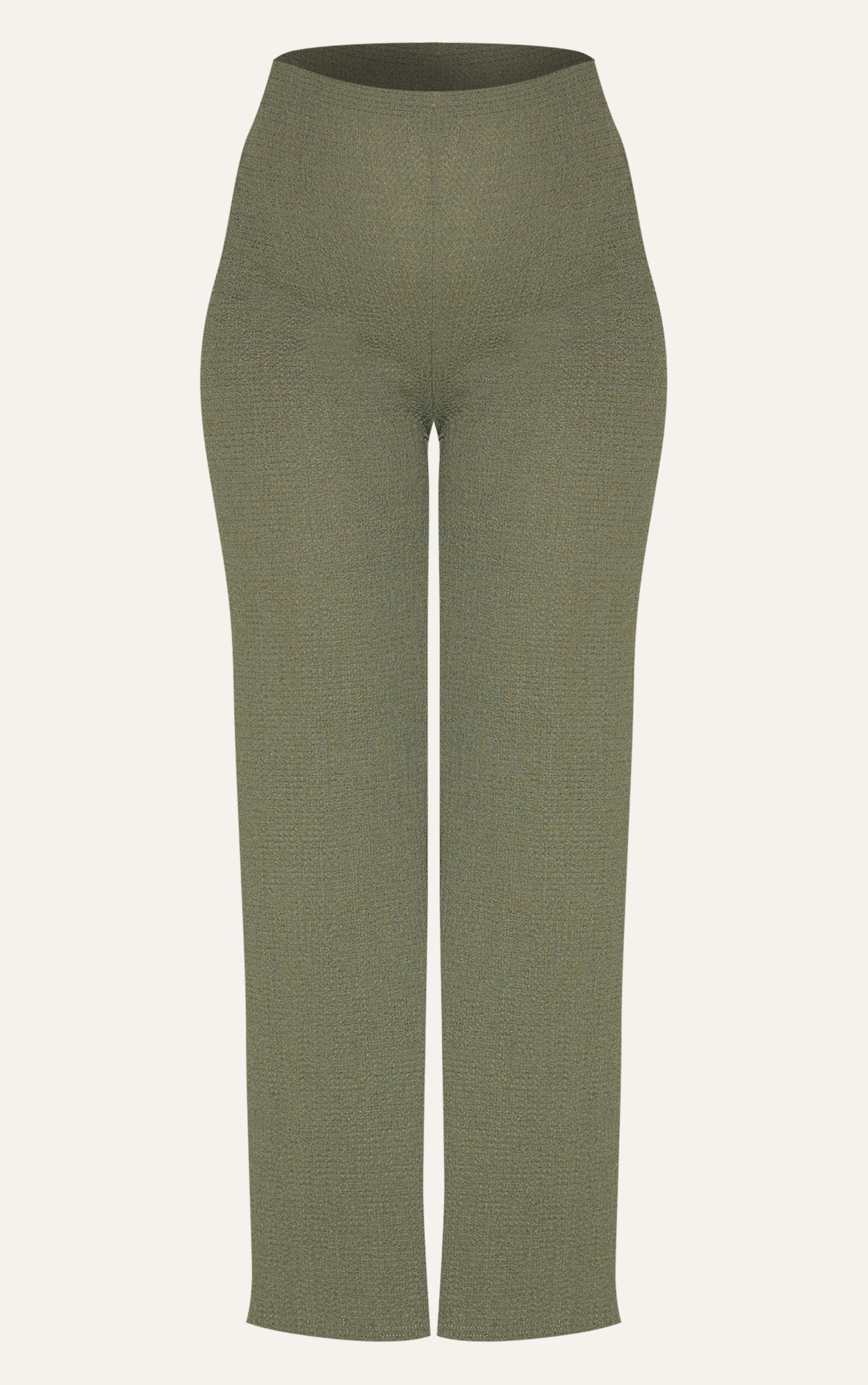 Maternity Dark Khaki Textured Wide Leg Trousers image 5