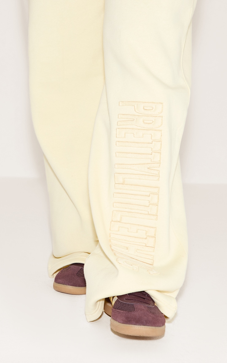 Shape PrettyLittleThing Lemon Sweatpants image 4