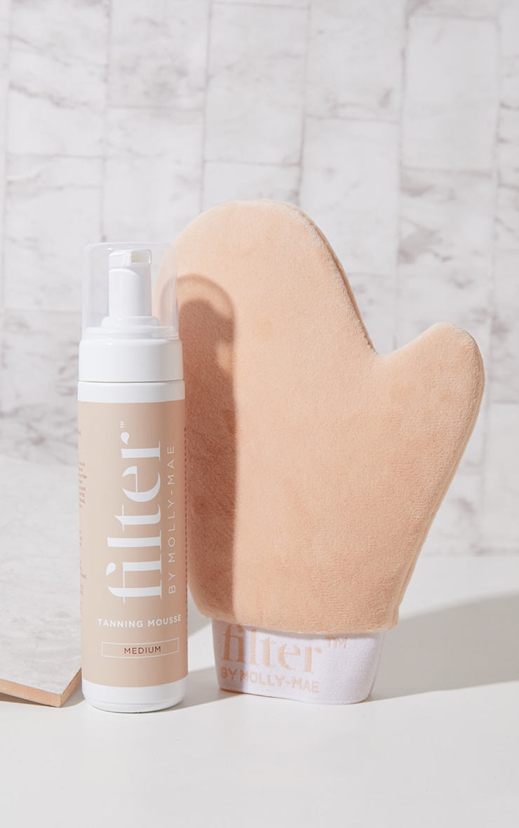 Filter By Molly Mae Tanning Foam Medium With Mitt PrettyLittleThing