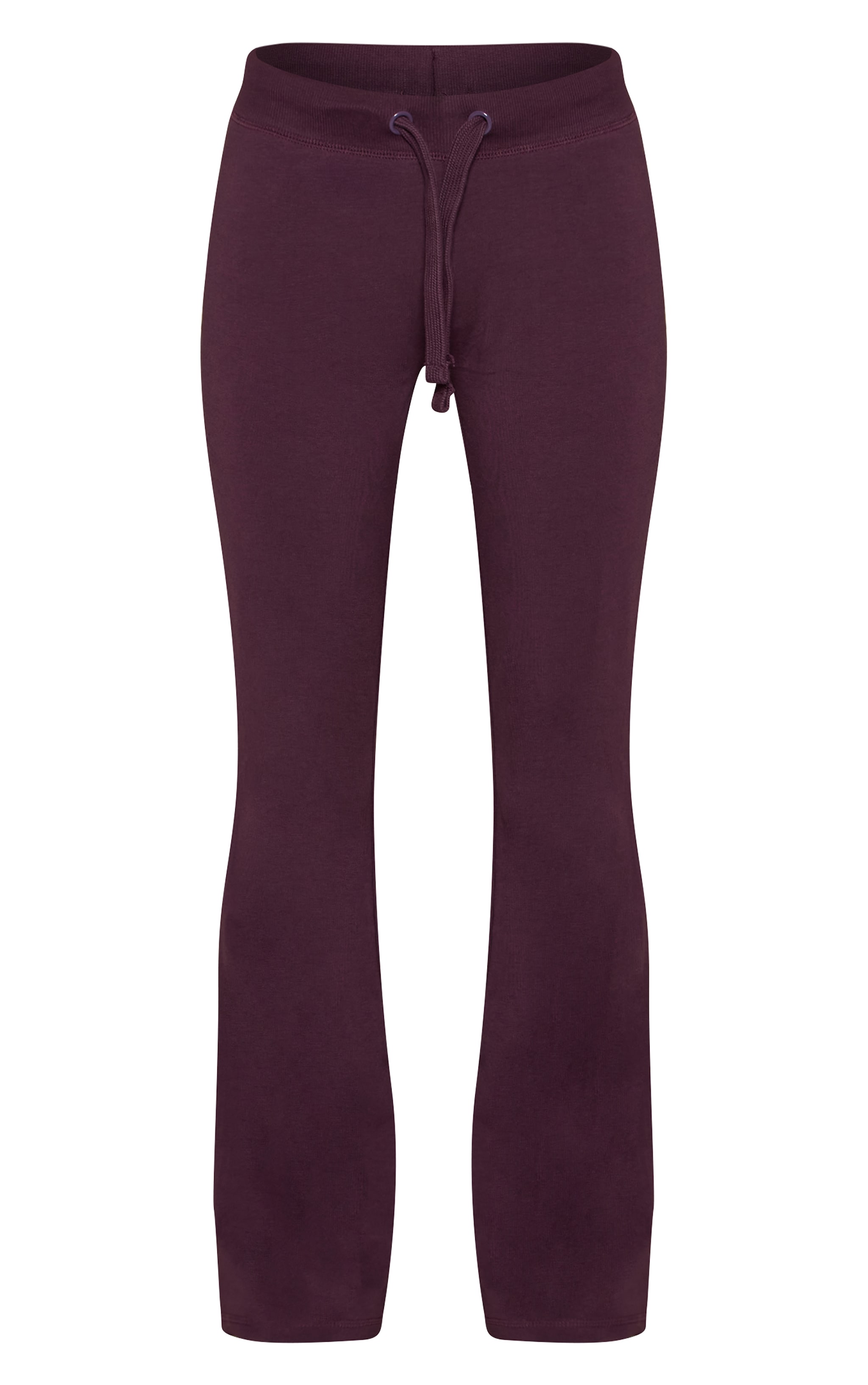 Dark Plum Low Rise Skinny Flare Pants image 5