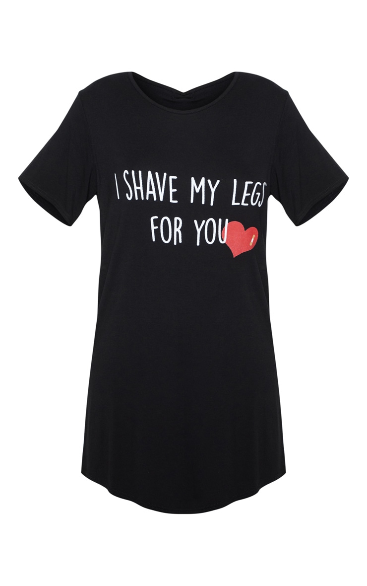 Chemise de nuit noire I Shave My Legs image 3