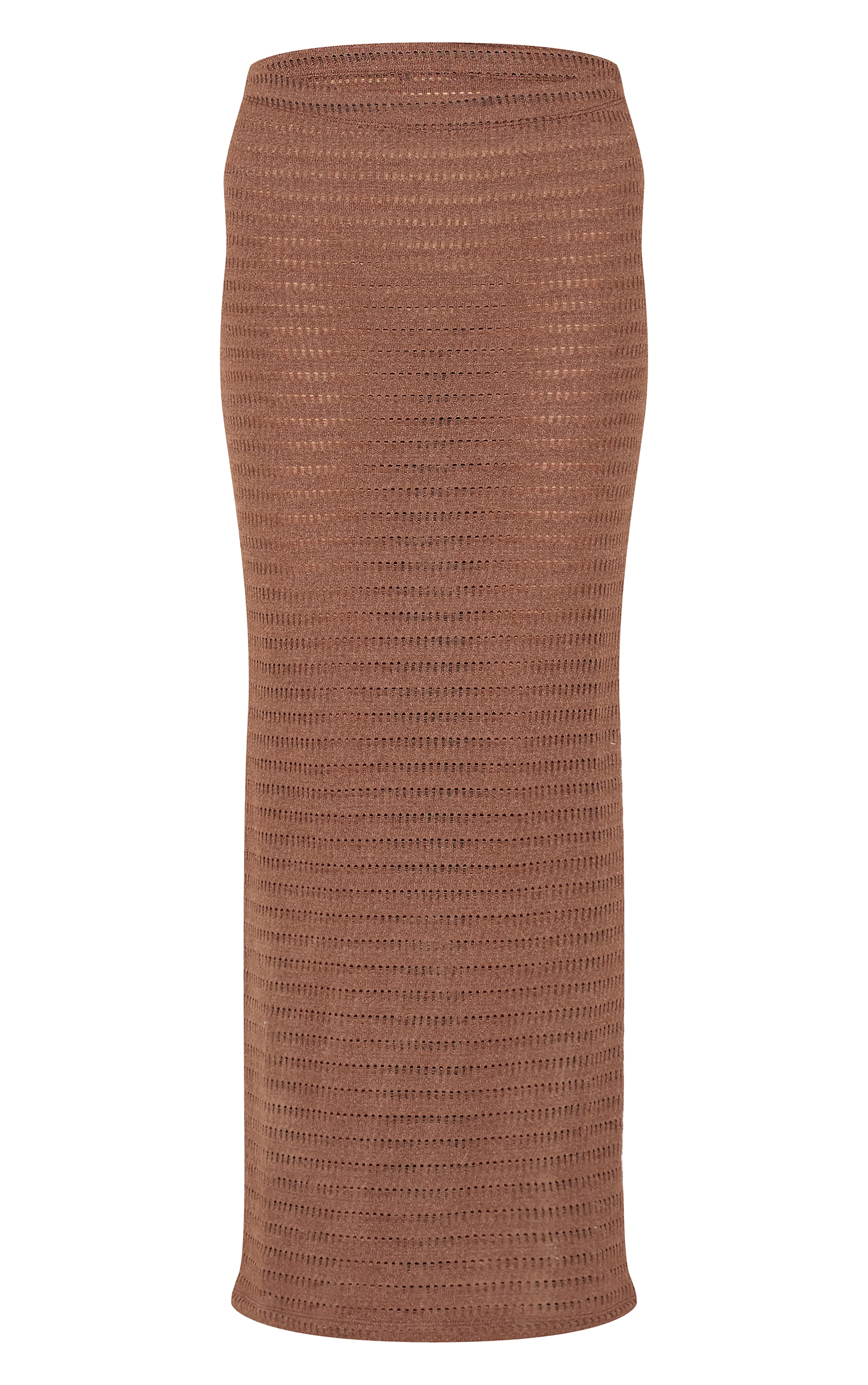 Mushroom Textured Mid Rise Maxi Skirt image 5