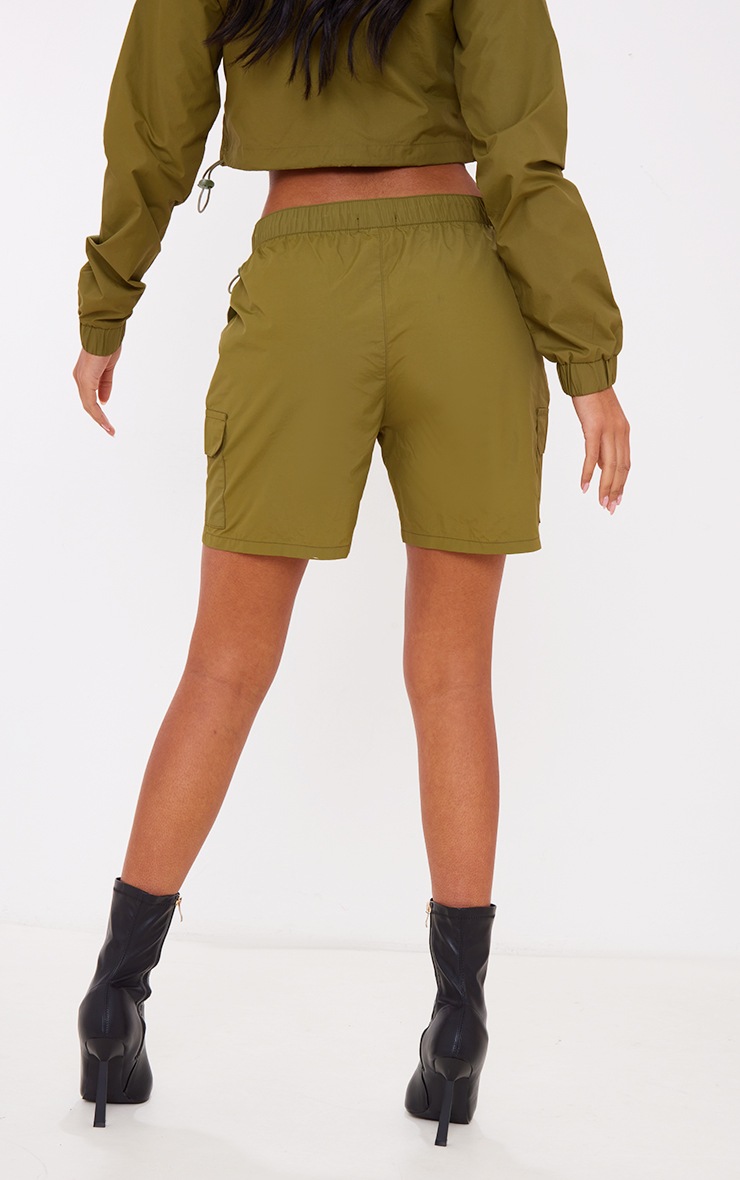 Tall Khaki Parachute Cargo Shorts Tall PrettyLittleThing
