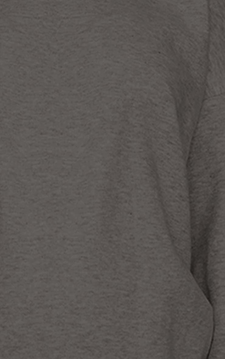 Maternity Charcoal Oversized Basic Sweatshirt image 4