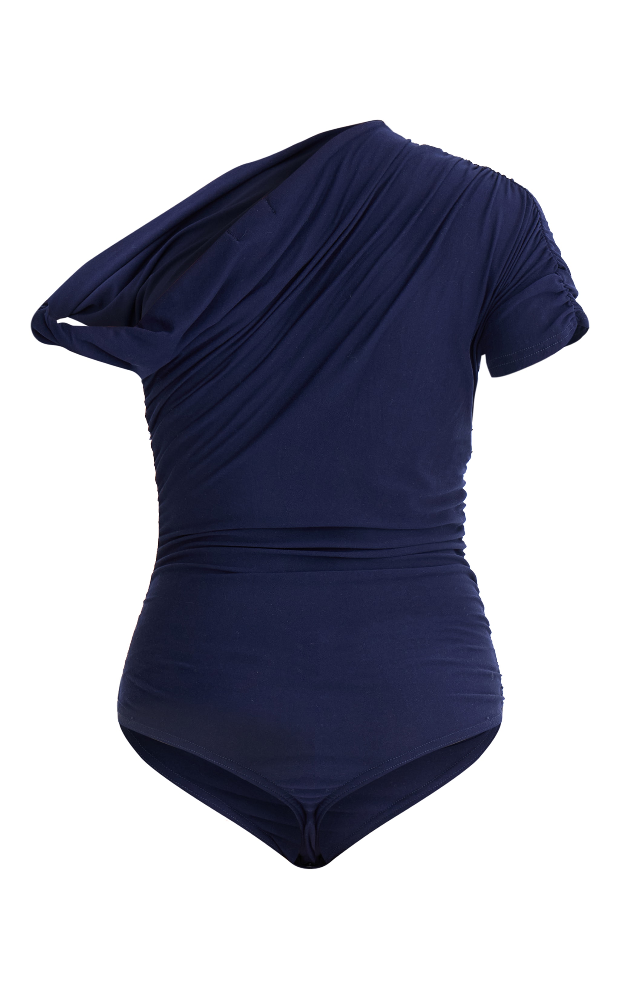 Navy Soft Touch Twist Detail Bodysuit image 6