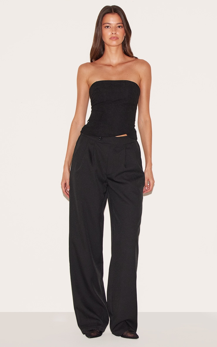 Black Corduroy Bandeau image 3