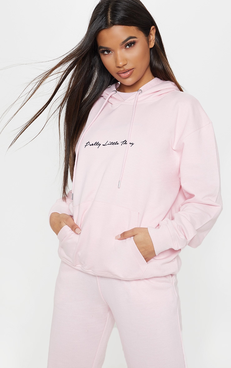 PRETTYLITTLETHING Baby Pink Hoodie | Tops | PrettyLittleThing