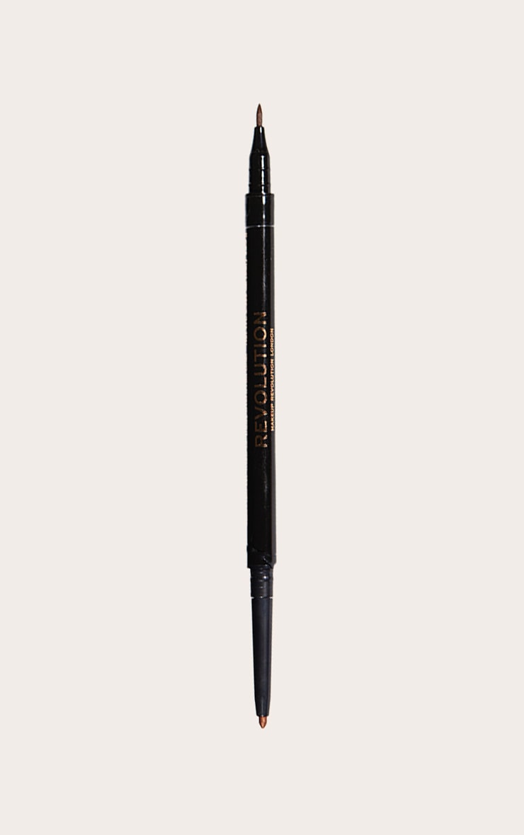 Makeup Revolution Eyeliner feutre & khol Brown image 3